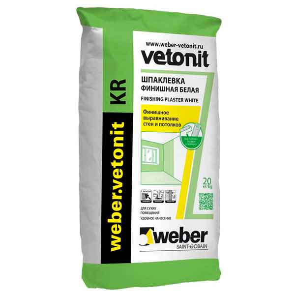 Шпатлёвка финишная Weber.Vetonit КR 20 кг-3