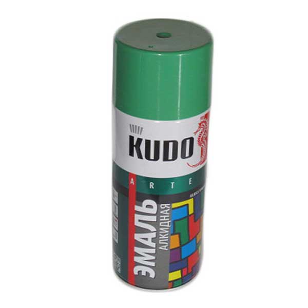 Эмаль-аэрозоль Kudo KU-10081 универсальная зеленая