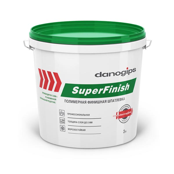 Шпатлевка готовая Danogips SuperFinish полимерная