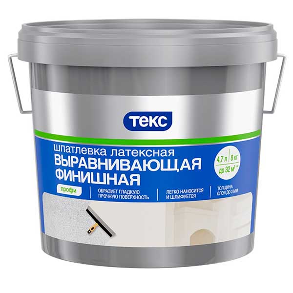 Шпатлевка финишнная, Текс Профи, 8