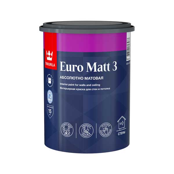 Краска водно-дисперсионная интерьерная Tikkurila EURO