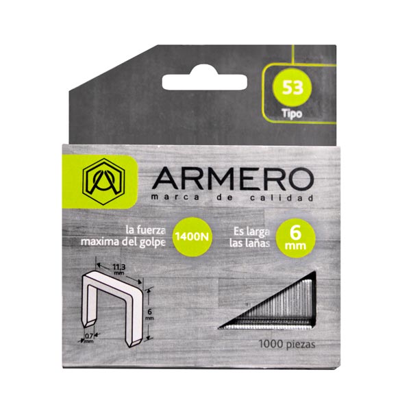 Скобы Armero для степлера, тип