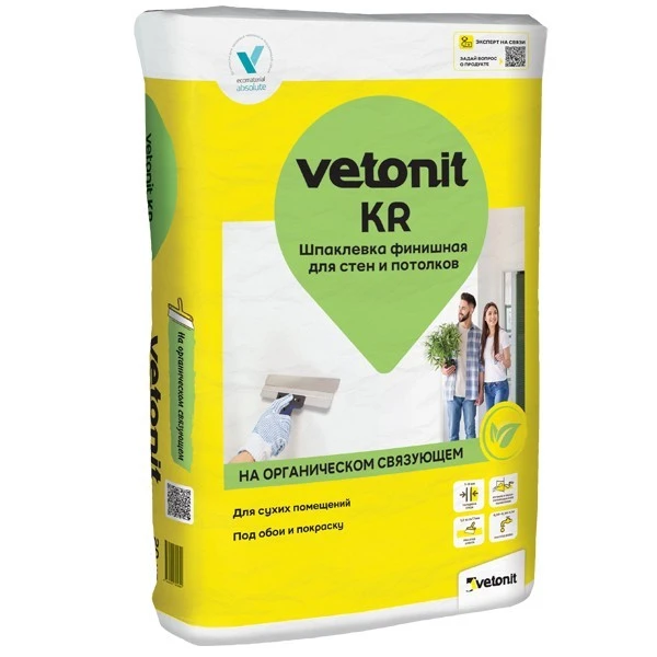 Шпатлёвка финишная Weber.Vetonit КR 20 кг- nav